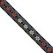 Designer's Shop JL 439 Jacquard metallic gold ivory hot pink daisy floral ribbon trim, 11/16" (17 mm) 5 yards